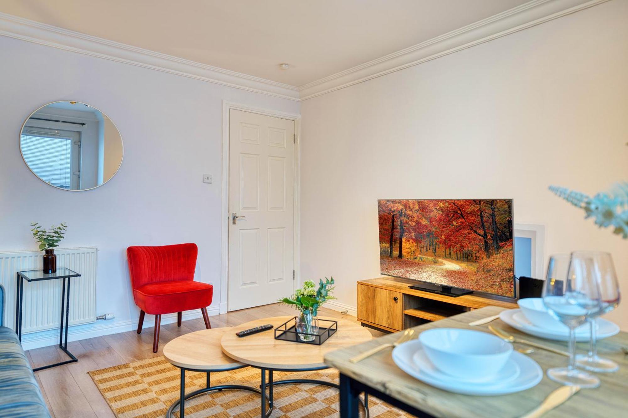 Modern 2 Bed Flat With Free Parking Apartment Glasgow Exterior photo