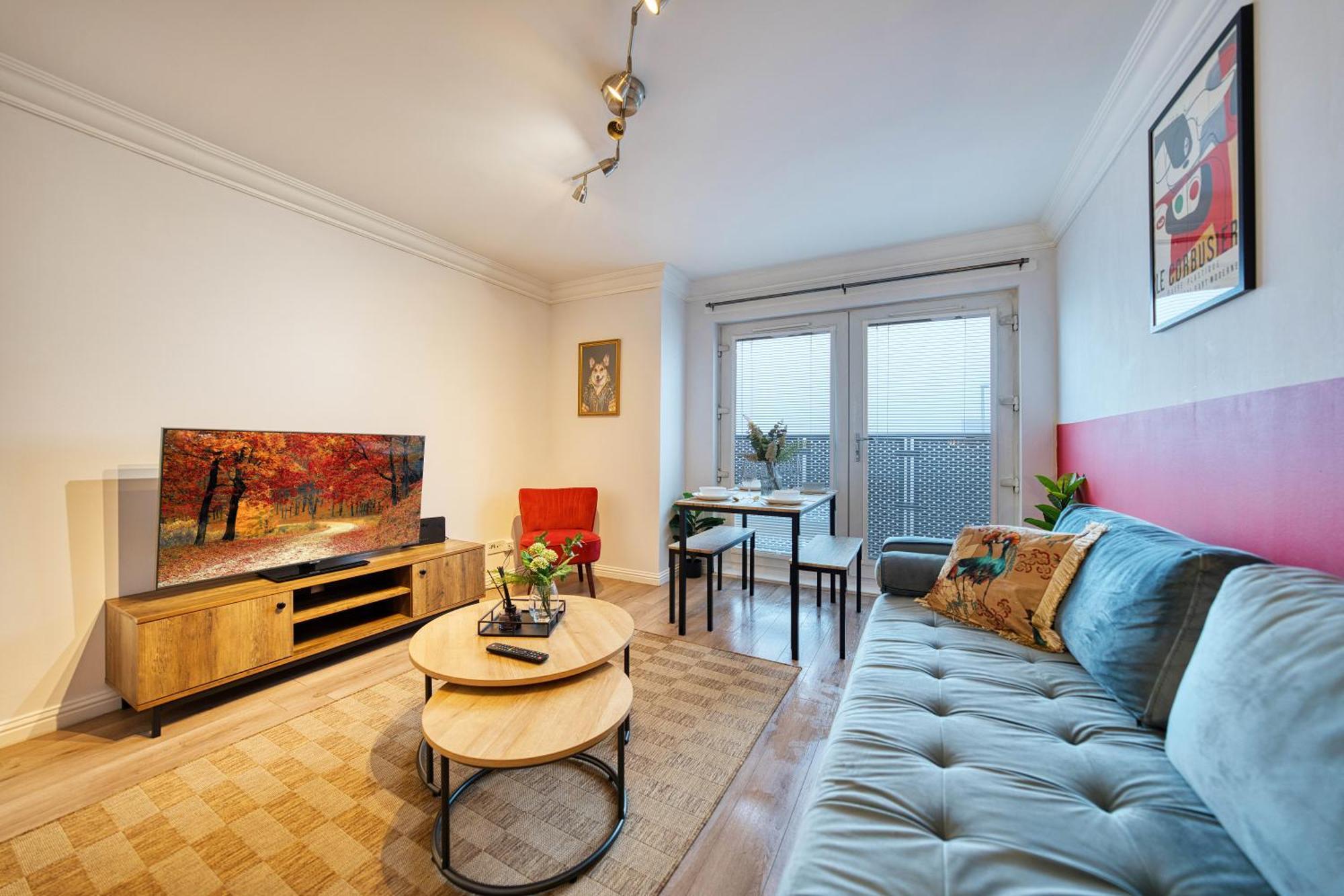 Modern 2 Bed Flat With Free Parking Apartment Glasgow Exterior photo